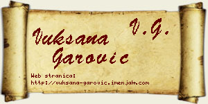 Vuksana Garović vizit kartica